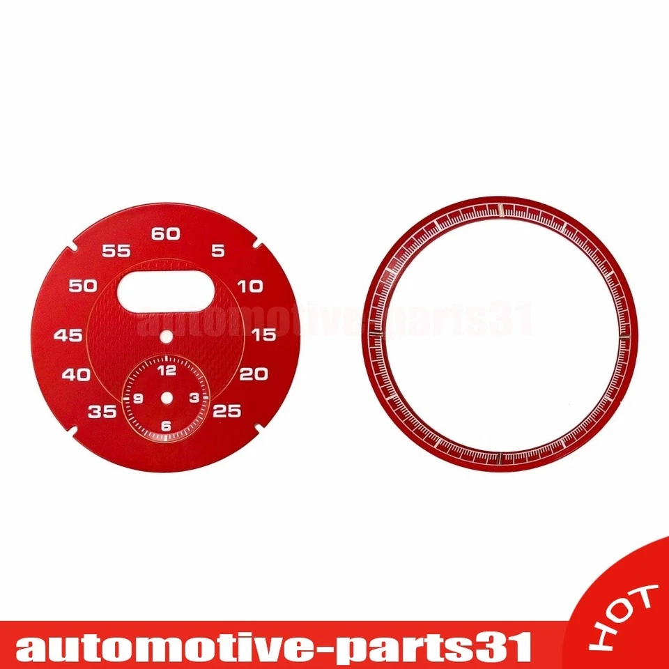 For Porsche Cayman 911 Macan Cayenne Boxster Panamer Chrono Red Dial Clock Gauge - Image 3 of 4