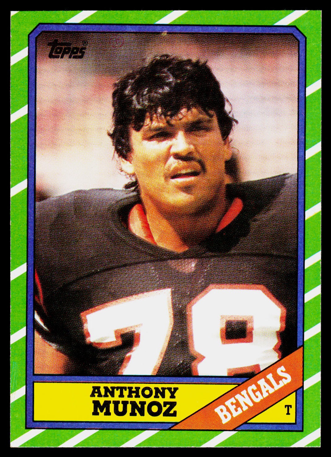Anthony Munoz, 1986 Topps, #261, Cincinnati Bengals,