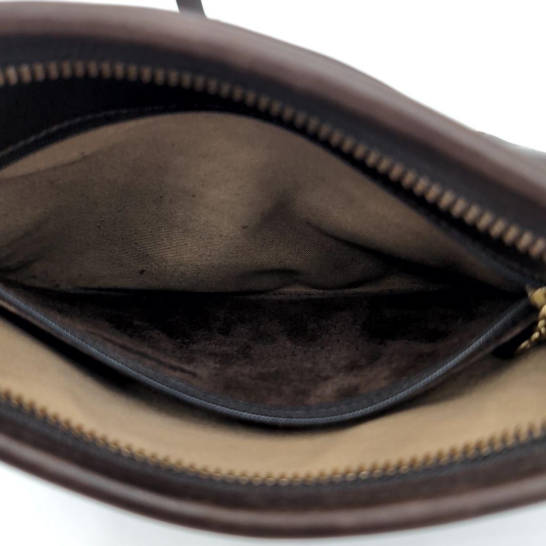 Coach Shoulder Bag Leather Brown Authentic G01081121 thumbnail 13