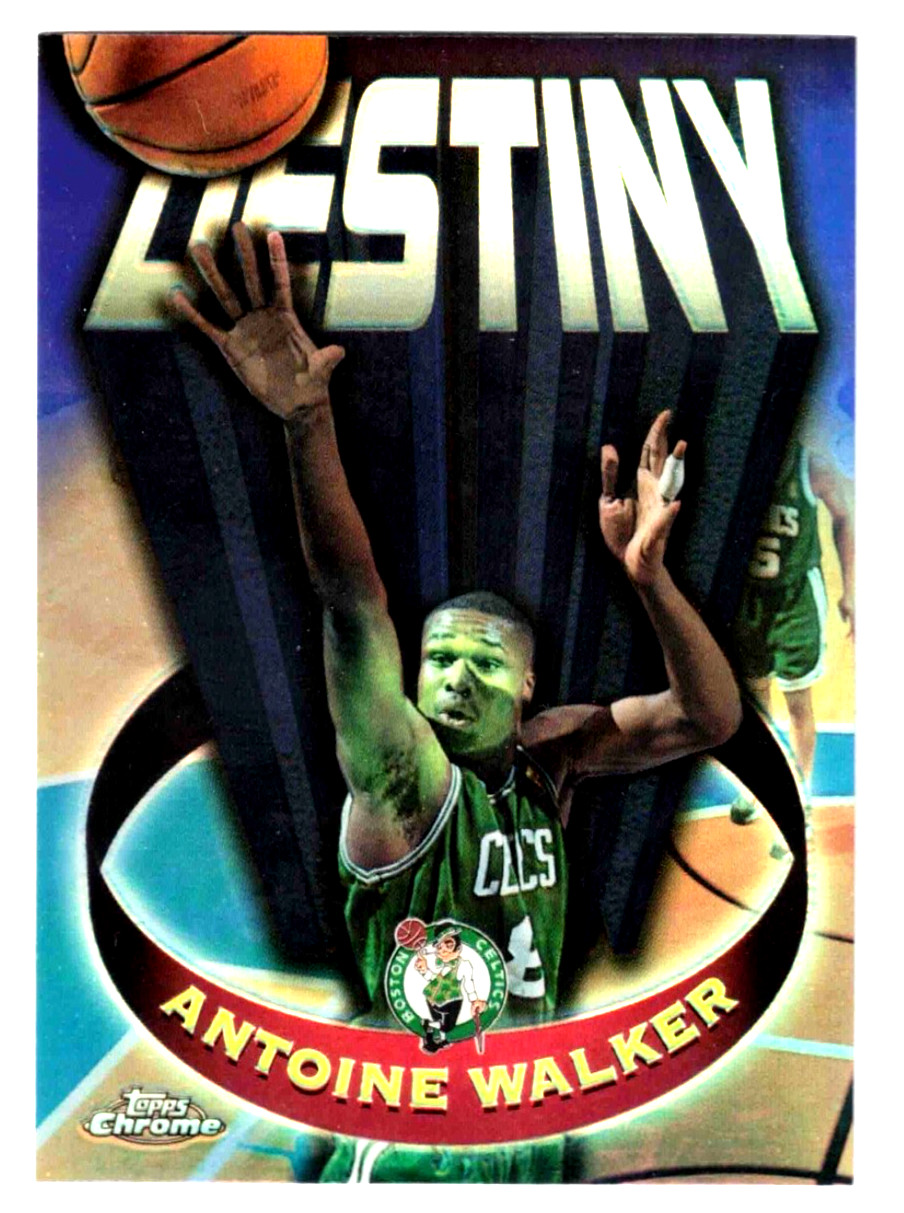 1997-98 Topps Chrome Destiny #D4 REFRACTOR Antoine Walker - NRMT / MINT