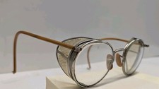 Vintage 1920-30s American Optical Round Safety Goggles Ful Vue