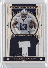 2023 Panini National Treasures Framed Fabric Patch Holo Gold 3/10 Michael Gallup