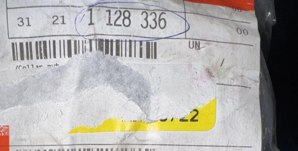 Conjunto de 2 porcas de eixo genuínas BMW. - Imagem 2 de 2