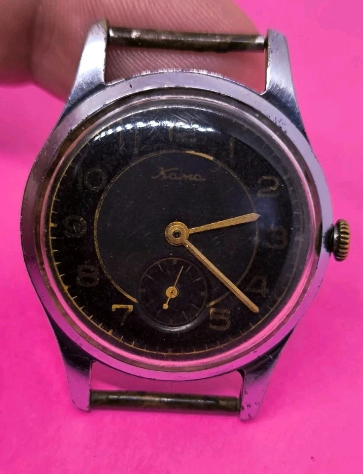 Kama CHCHZ  Vintage Original Soviet Mechanical Watch 1957 USSR Military  - Image 3 of 4