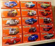 LOT DE 15 MATCHBOX - 1/64 -  VOITURES MINIATURES DIFFERENTES - 100% NEUF