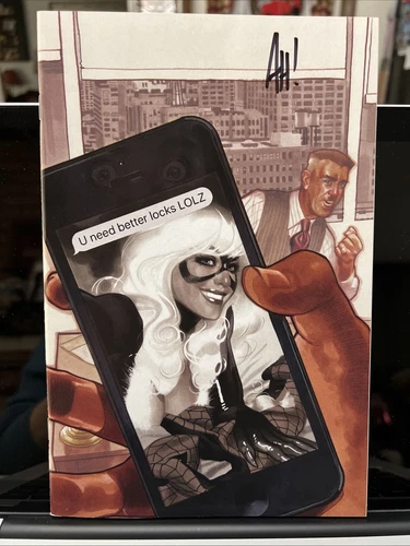 Amazing Spider-Man #1 Adam Hughes Signed B&W Virgin Variant