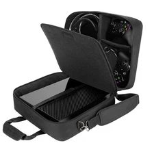 USA GEAR Console Carrying Case - Xbox Travel Bag with Customizable Interior