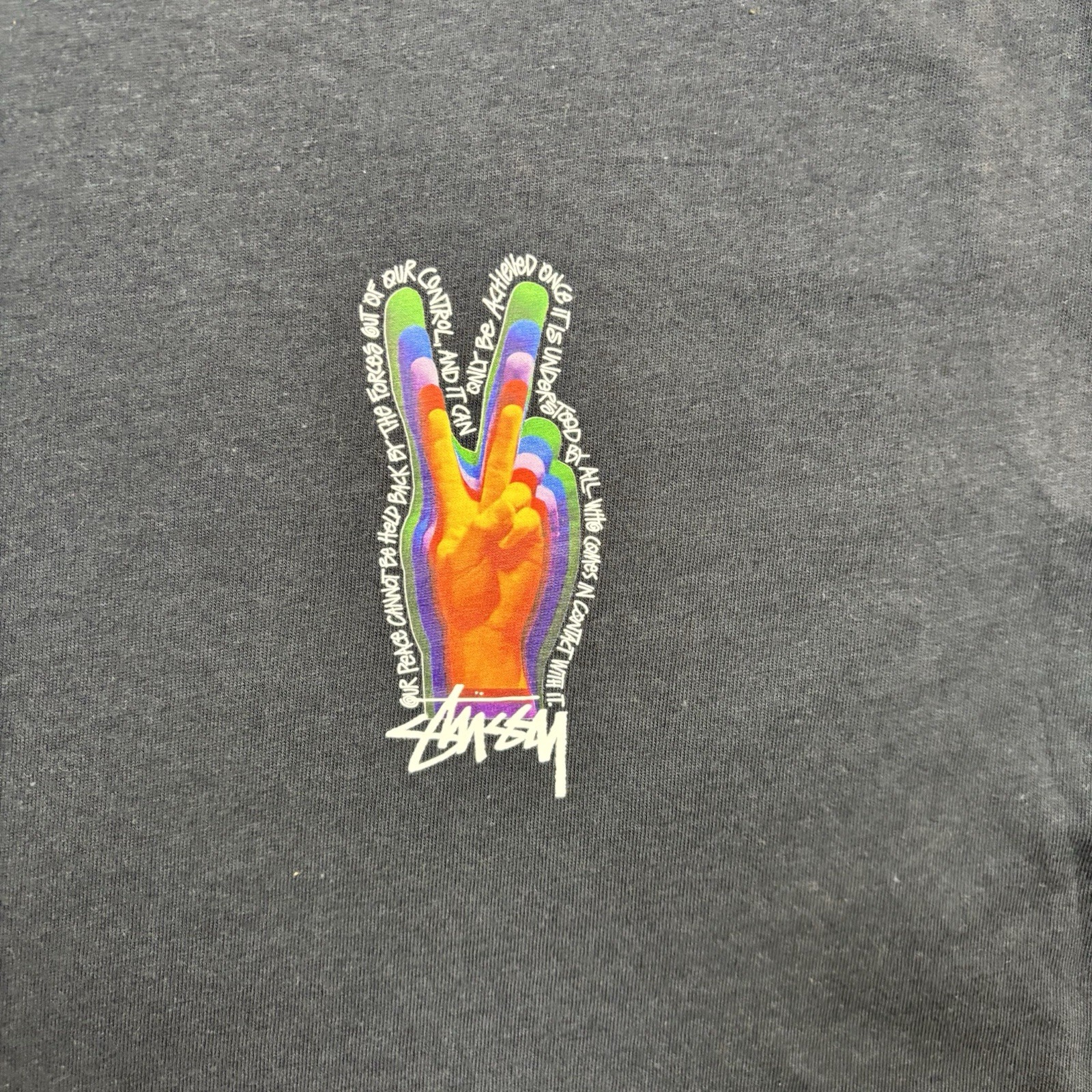 Stüssy Printed T-Shirt Men's | S | Navy | image 2