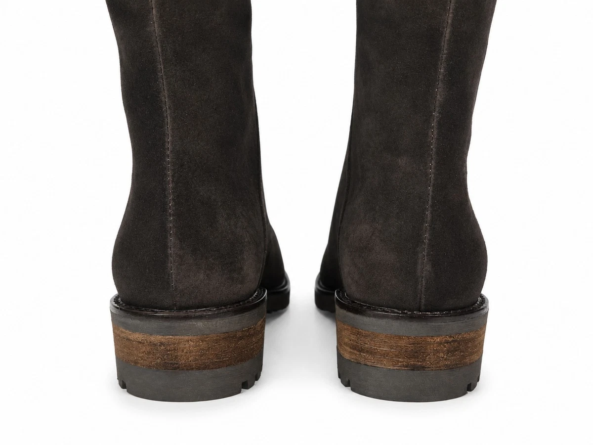 La Canadienne Cecile Brown Suede Waterproof Knee High Boots Women's Size 9 M...