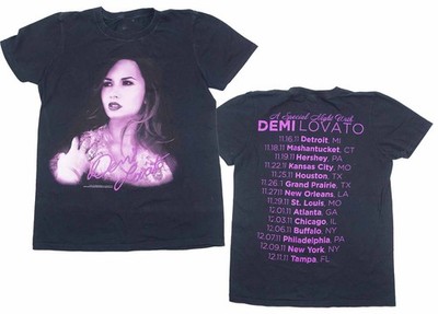 2 Sides DEMI LOVATO Tour T Shirt Black Unisex Size S-6XL EM1617