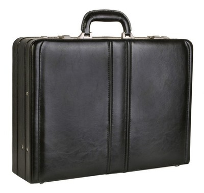 AKTENKOFFER BUSINES KOFFER  ATTACHE CASE ZAHLENSCHLOSS ECHT LEDER  1205 schwarz