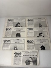 Lot of 7 ANNIE'S PATTERN CLUB Vintage 1982 BIRDS OF A FEATHER Songbird Series