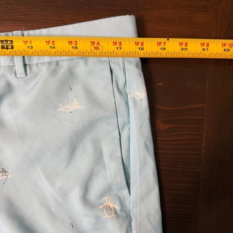 Pantalones Cortos de Golf Penguin Original Para Hombre 34 Azul con Club de Golf y Camiseta Foto 4 de 4