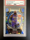 LEBRON JAMES KALEIDOSCOPIC BLUE PRIZM #6 2024 PANINI PRIZM BLACK /199 PSA 10