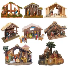 Christmas Nativity Figure & Stable Scene