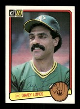 1983 Donruss #339 Dave Davey Lopes  signed autograph  ballpoint EAA1 BXCP71