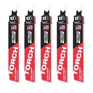 Milwaukee 48-00-5561 6 in. 8 TPI TORCH Nitrus Carbide Teeth SAWZALL