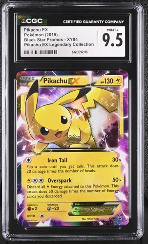 PIKACHU EX XY Black Star Promo Legendary Collection #XY84 CGC 9.5 Pokemon