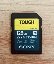 Sony 128GB SF-M Tough Series UHS-II SDXC Memory Card *EXCELLENT CONDITION*