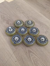 Inline Skate Wheels 72mm   Set of 8 w/ Bearings And Axels
