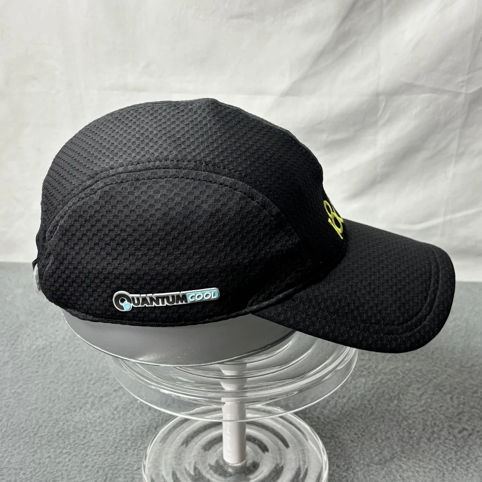 Gorra 18°S Correa Trasera Negra Quantum Cool Malla Rendimiento Correr Deportes Para Hombre Foto 4 de 4