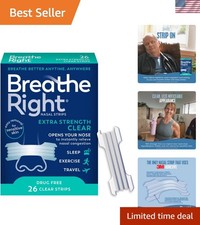 Nasal Strips Extra Strength Clear Nasal Congestion Relief Snoring Aid