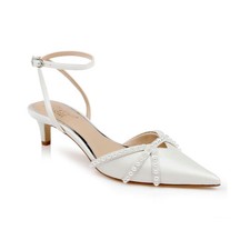 Women's Jewel Badgley Mischka Indra Pointed Toe Pumps Ivory