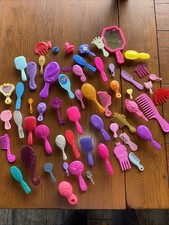 58 Lot Barbie Mixed Lot of Barbie MLP Other Doll Brushes Combs