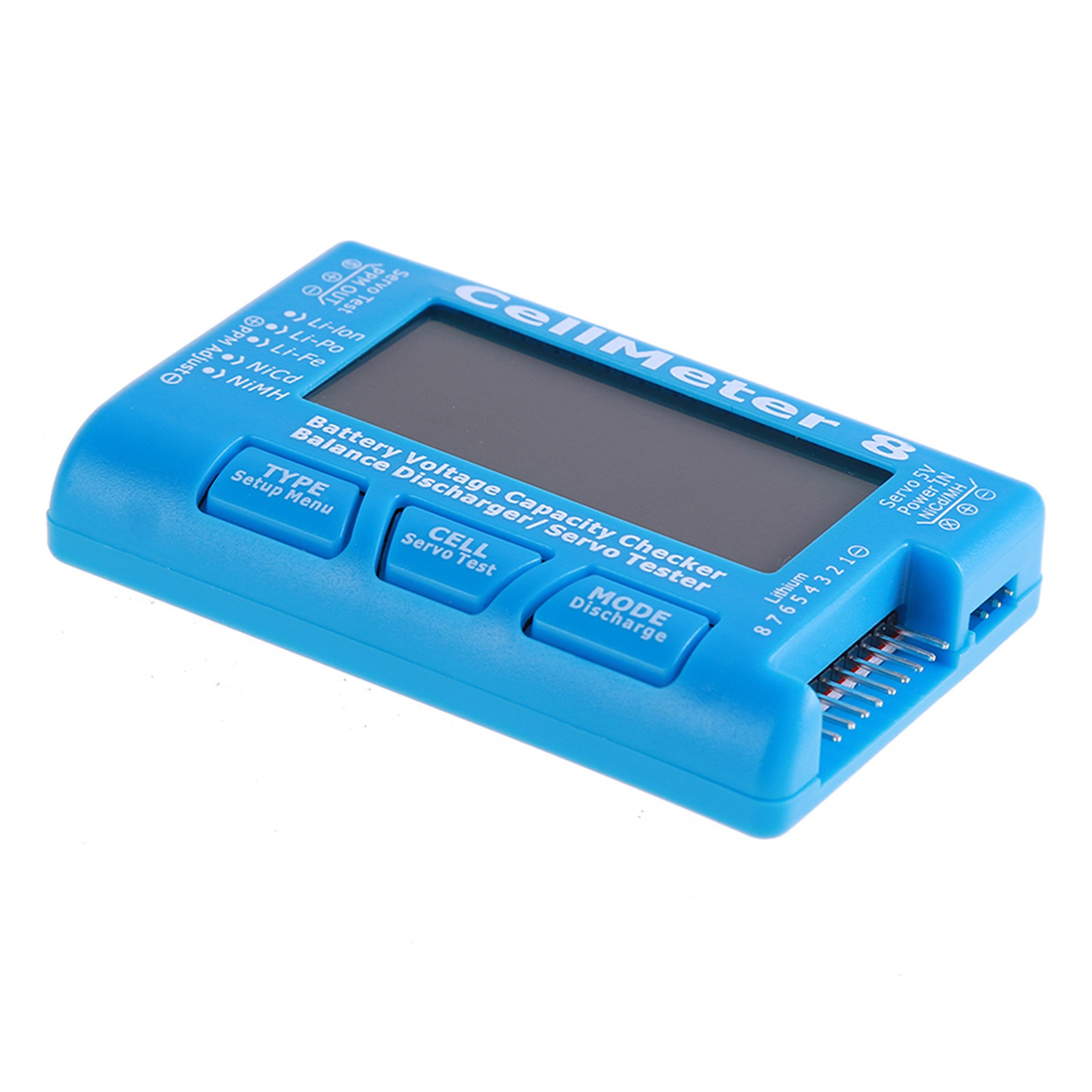 Digital Battery Capacity Checker Battery Voltage Tester LCD Backlight For LiPo L