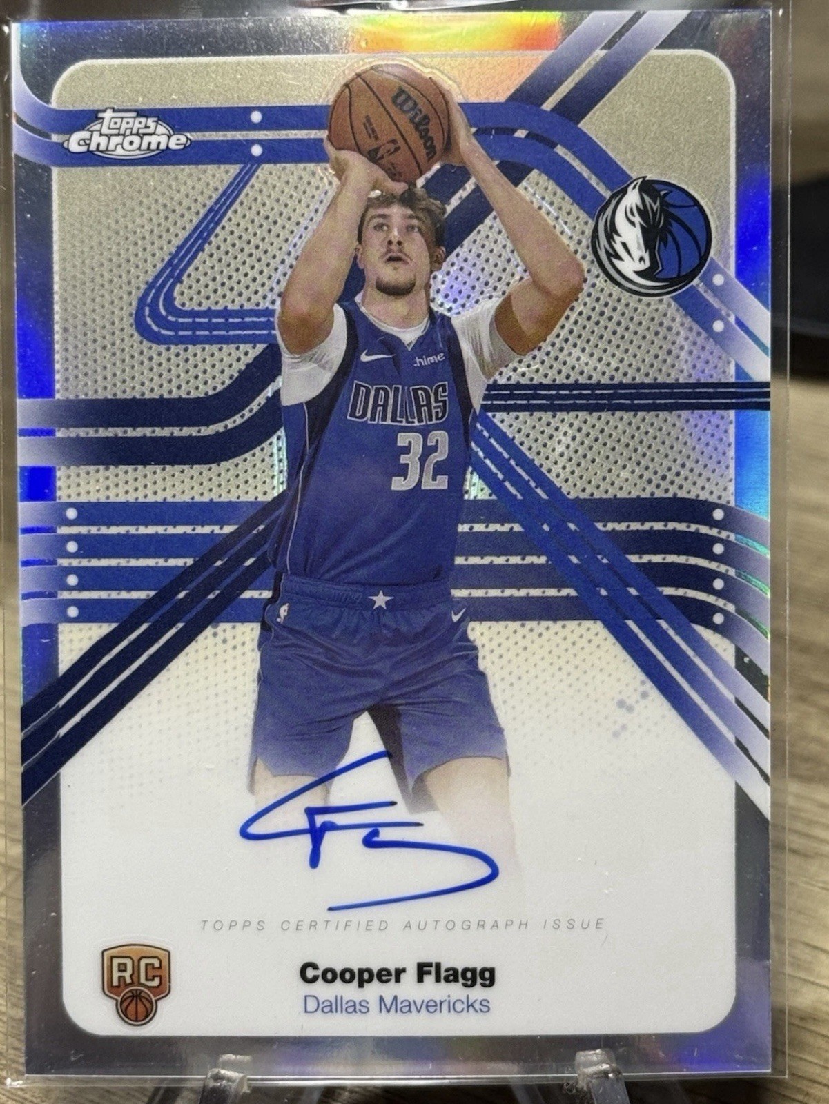 2025-26 Topps Chrome Cooper Flagg Next Stop Signatures Refractor On-Card Auto SP