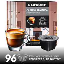 Sambuca Coffee 96 Pods Compatible with Nescafé Dolce Gusto 0.28 per lighter
