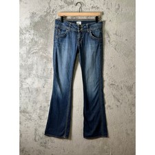 Hudson Signature Bootcut Jeans Sz 28 Low Rise Medium Wash Flap Pocket Denim Y2K
