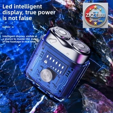 Dual Engine Shaver Mini Electric Razor Washable Transparent-2 AMT