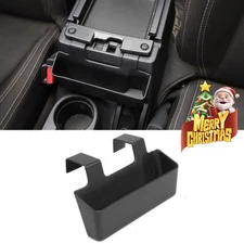 Center Armrest Storage Box Tray Accessories for Jeep Wrangler JK JKU 11-18 Black