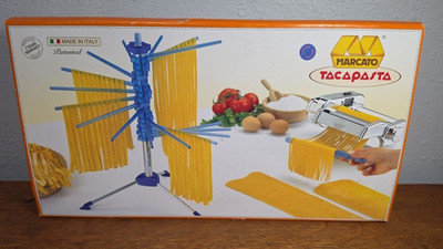 Marcato Atlas Tacapasta Pasta Drying Rack with 16 Arms- Blue - Used