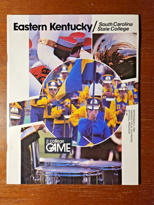 1981 EASTERN KENTUCKY vs SOUTH CAROLINA STATE Football Program September 5