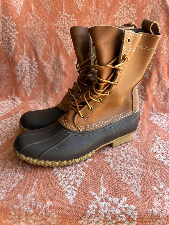 Vintage LL Bean Duck Boots Hunting Outdoor Made USA Maine Size Men 8 Woman 10 - Image 2 of 4