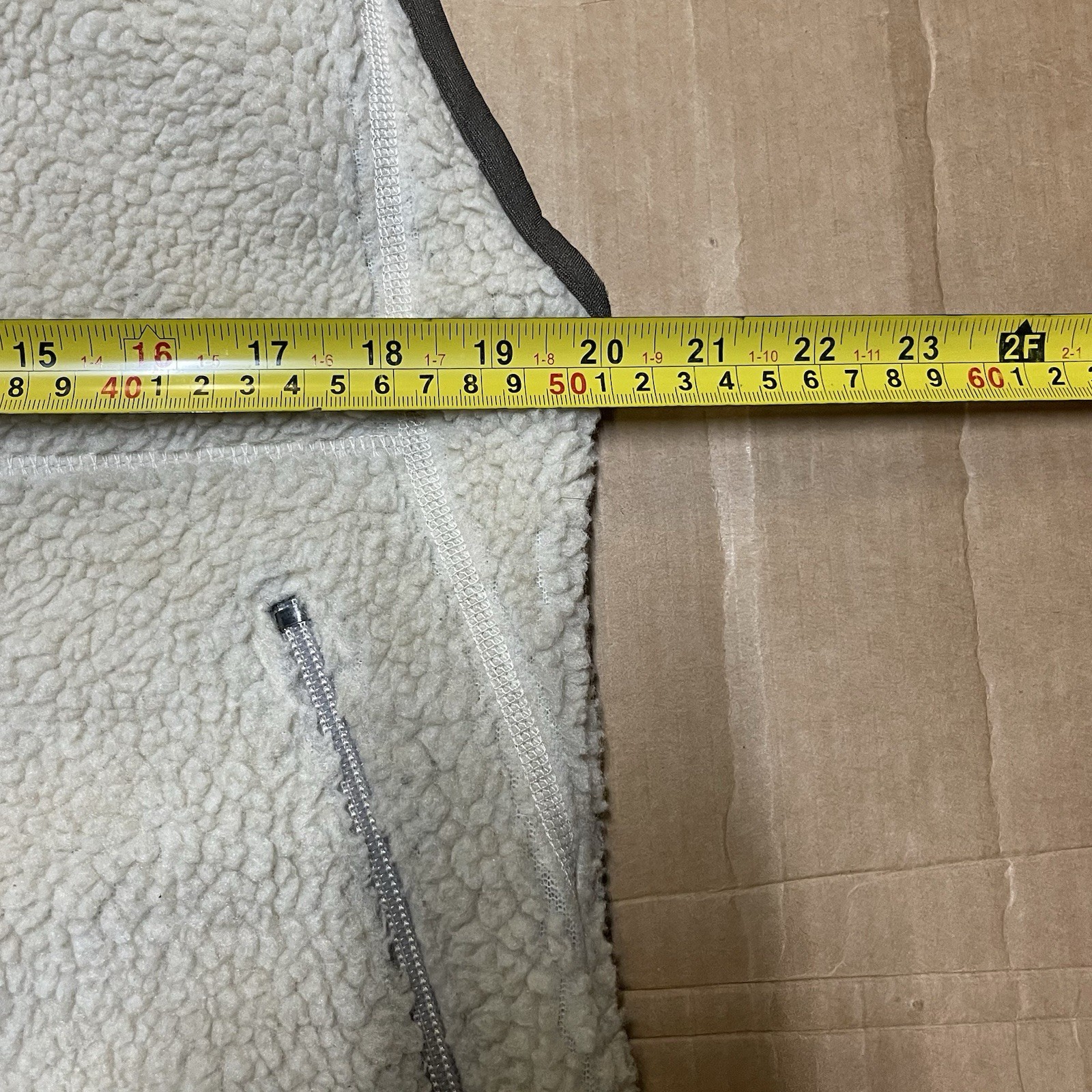 Patagonia Retro Fleece/Sherpa Vest Natural Deep Pile Cream Brown Men's Sz L