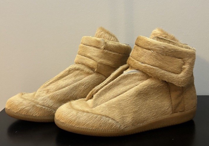 Taglia 43 10US Maison Margiela Future Pony Hair Tan Yeezy Kayne Blink 750 Don Gat