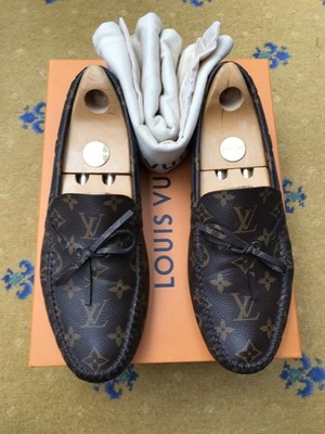 Louis Vuitton Arizona Halbschuhe Monogram Canvas Driver Schuhe Herren UK 9 US 10 EU 43