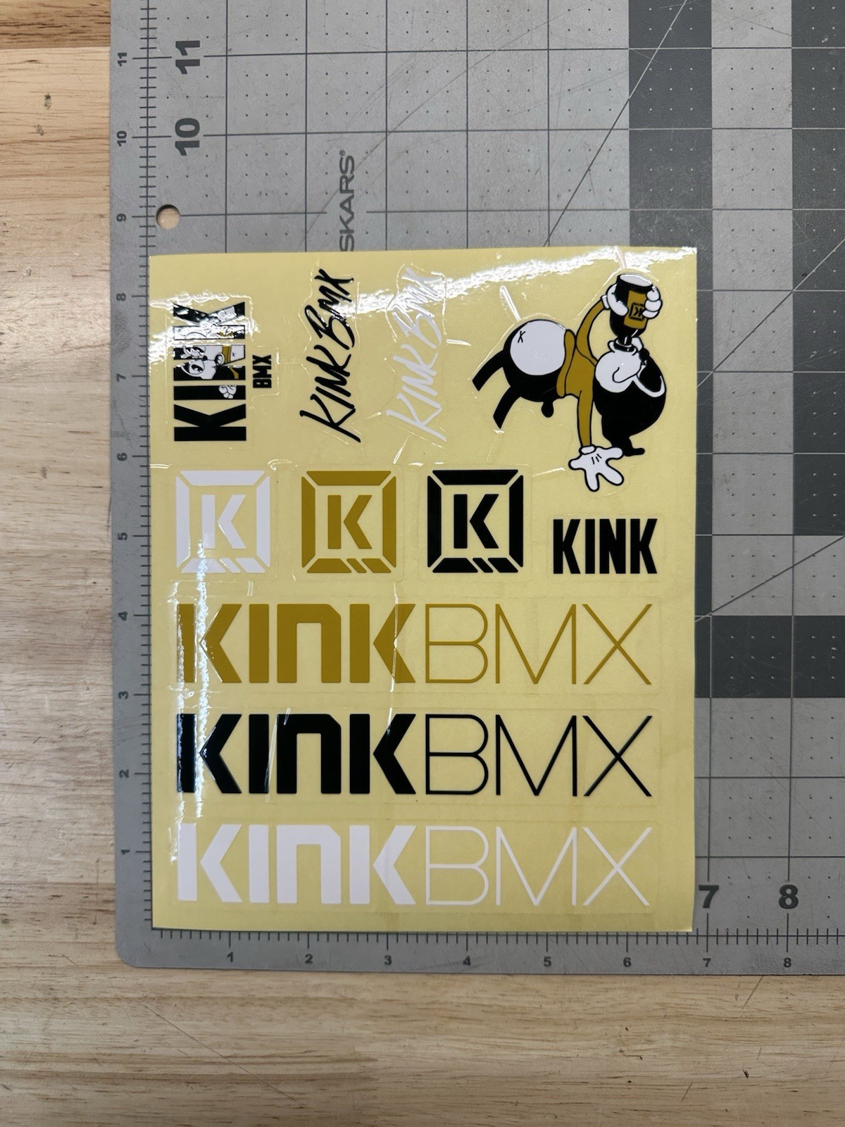Kink BMX Sticker Sheet Decal Old Mid School BMX GENUINE 11 S