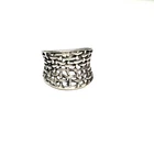 Vintage 925 Sterling Silver Woven Ring 4.55g x Sz 6