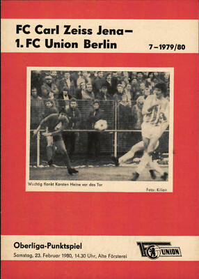 OL 79/80 1. FC Union Berlin - FC Carl Zeiss Jena, 23.02.1980 - Karsten Heine