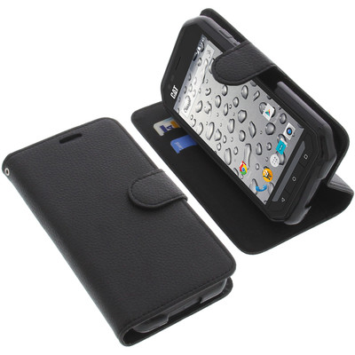 Tasche für CAT S30 Book-Style Schutz Hülle Handytasche Buch Schwarz