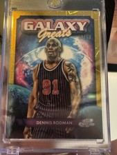 2023-24 Topps Cosmic Chrome - Galaxy Greats Dennis Rodman #GG-4 Gold...
