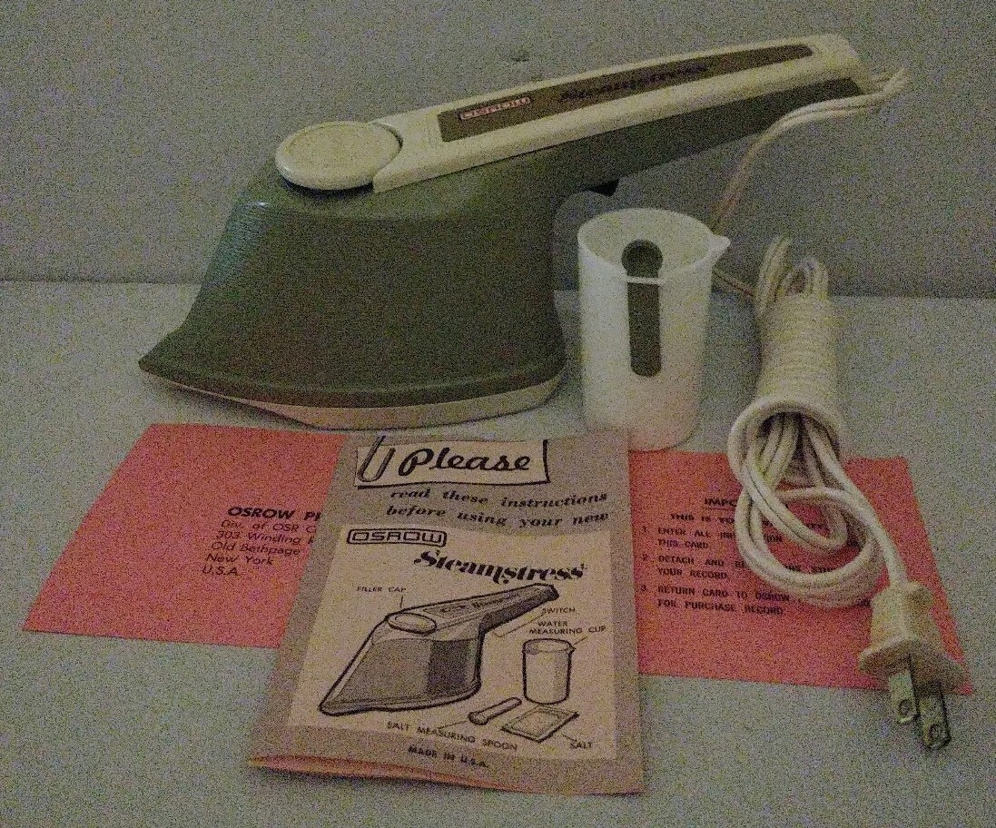 Vintage Osrow Steamstress SB15 with box Sewing/Ironing 1970's 