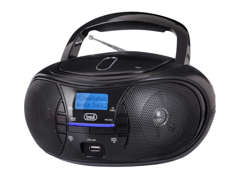 Lettore CD Radio DAB Stereo Portatile Boombox USB AUX IN Cuffia NO BLUETOOTH, fotografia 6 di 10