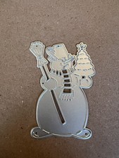 Snowman Holding Christmas Tree Cutting Die Winter Scrapbook Card 3045 - Tonya