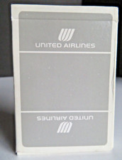 VINTAGE United Airlines® Emblem Deck of Playing Cards Grey & White TAIWAN R.O.C