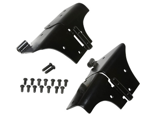 Kit charnière baie de pare-brise noir pour Jeep Wrangler TJ 1997-2006